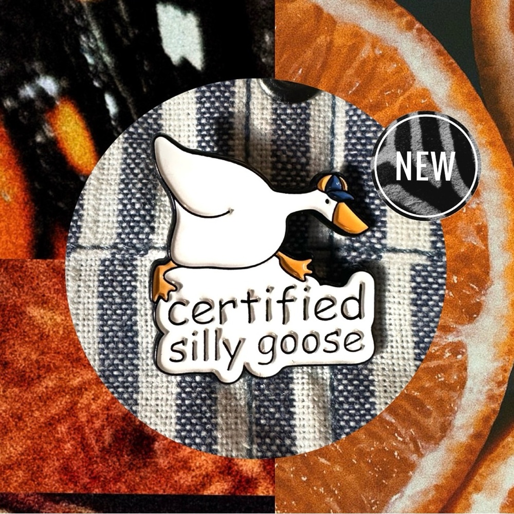 Silly Goose Enamel Pin